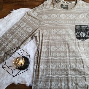 Vans Large Pattern Long Sleeve Comfy Lounge Shirt